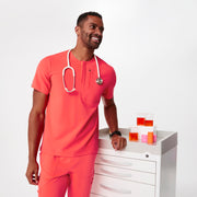 Rochester Henley Scrub Top