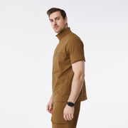 Indestructible Mock Neck Scrub Top